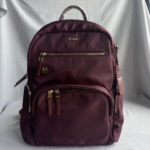 Tumi Voyageur Carson Dark Red Backpack Bag